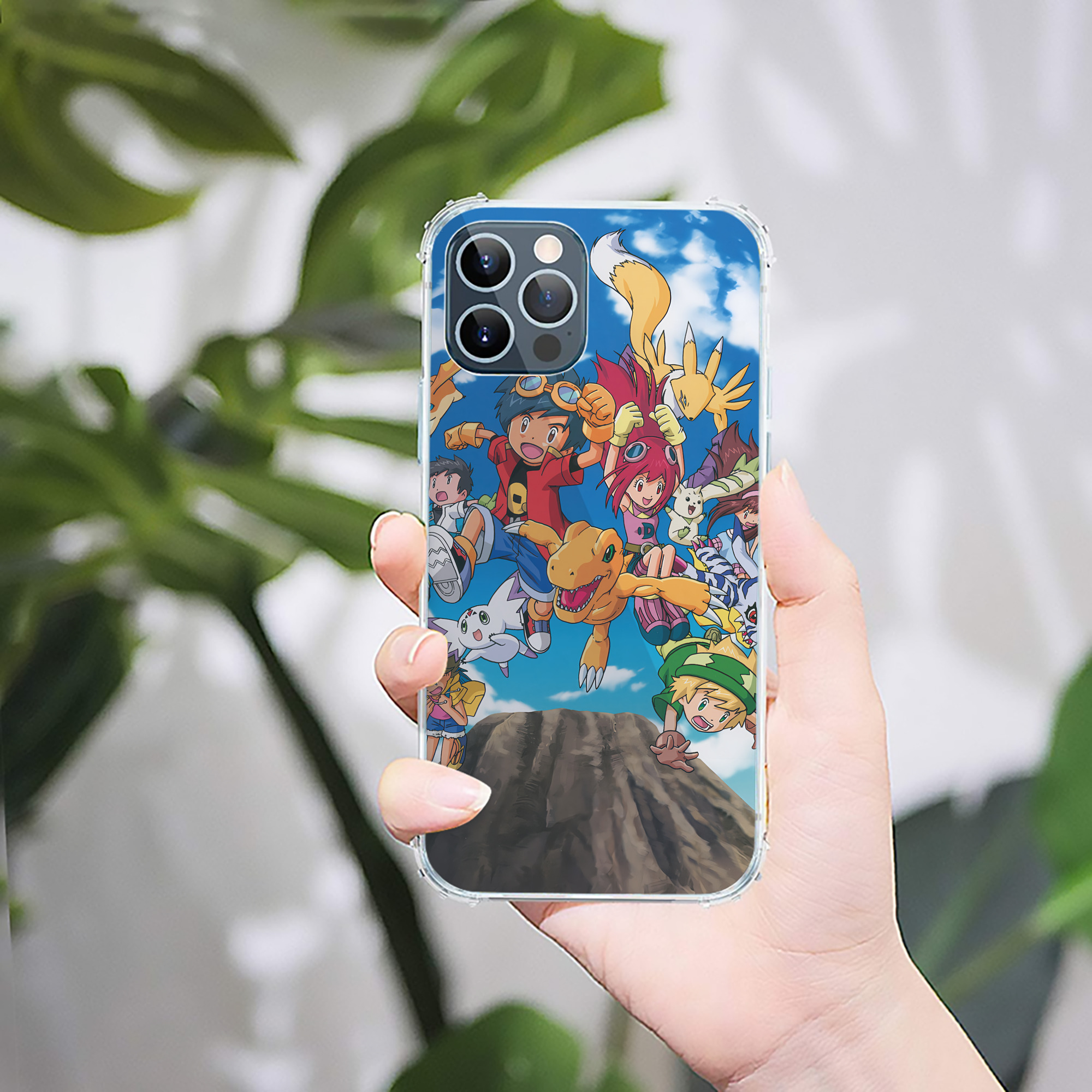 （画像用） Digimon デジタルモンスター/デジモン 【iPhone 12シリーズ対応】透明スマホケース（クリアソフトケース）